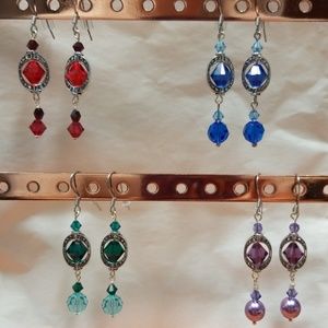 Jewelry - Swarovski Crystal Blue Dangle Earrings Jewelry - Swarovski Crystal Blue Dangle Earrings